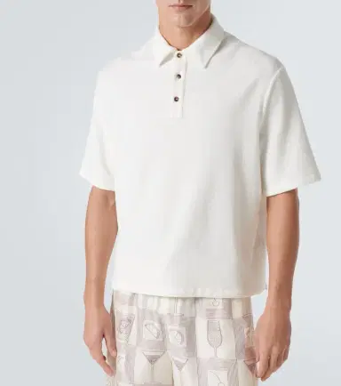 Loro Piana Murano cotton and silk velour polo shirt | Thumbnail 4 Loro Piana Murano cotton and silk velour polo shirt | Thumbnail 4