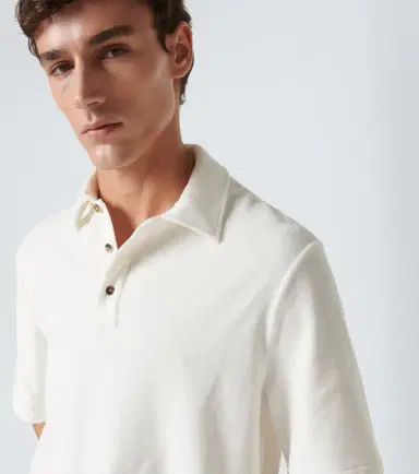 Loro Piana Murano cotton and silk velour polo shirt | Thumbnail 6 Loro Piana Murano cotton and silk velour polo shirt | Thumbnail 6