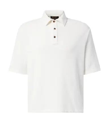 Loro Piana Murano cotton and silk velour polo shirt | Thumbnail 1 Loro Piana Murano cotton and silk velour polo shirt | Thumbnail 1