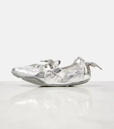 Acne Studios Metallic leather flats | Thumbnail 5 Acne Studios Metallic leather flats | Thumbnail 5