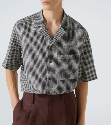 Loro Piana Checked linen shirt | Thumbnail 2 Loro Piana Checked linen shirt | Thumbnail 2