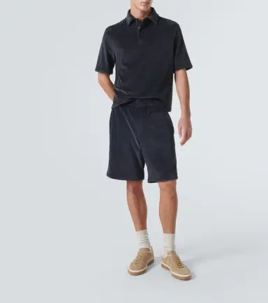 Loro Piana Murano cotton and silk velour polo shirt | Thumbnail 5 Loro Piana Murano cotton and silk velour polo shirt | Thumbnail 5