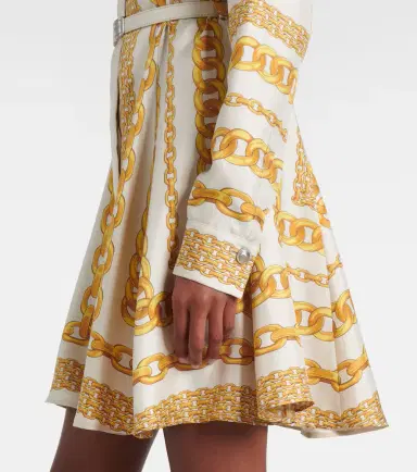 Versace Treasure silk twill shirt dress | Thumbnail 2 Versace Treasure silk twill shirt dress | Thumbnail 2