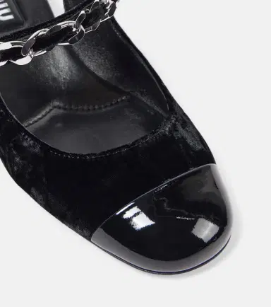 Miu Miu 35 embellished velvet pumps | Thumbnail 5 Miu Miu 35 embellished velvet pumps | Thumbnail 5