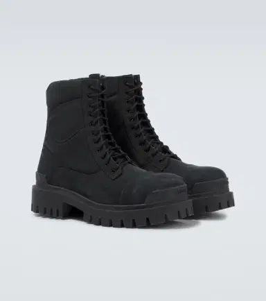Balenciaga Combat Strike canvas lace-up boots | Thumbnail 2 Balenciaga Combat Strike canvas lace-up boots | Thumbnail 2