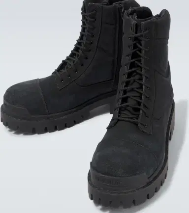 Balenciaga Combat Strike canvas lace-up boots | Thumbnail 3 Balenciaga Combat Strike canvas lace-up boots | Thumbnail 3