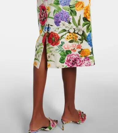 Dolce & Gabbana Floral cotton brocade pencil skirt | Thumbnail 3 Dolce & Gabbana Floral cotton brocade pencil skirt | Thumbnail 3