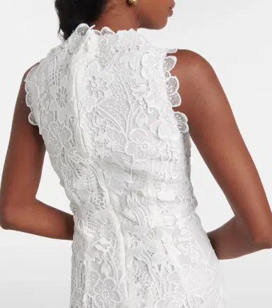 Monique Lhuillier Floral lace minidress | Thumbnail 6 Monique Lhuillier Floral lace minidress | Thumbnail 6