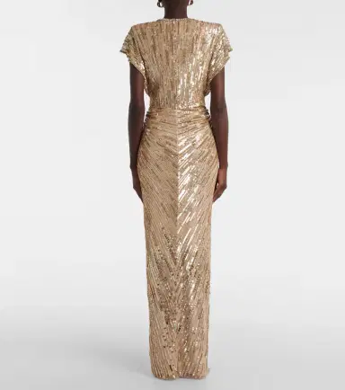 Jenny Packham Zola sequined tulle gown | Thumbnail 3 Jenny Packham Zola sequined tulle gown | Thumbnail 3