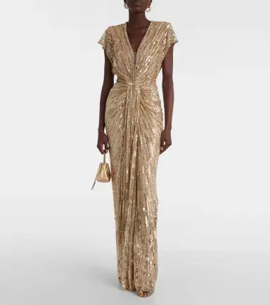 Jenny Packham Zola sequined tulle gown | Thumbnail 5 Jenny Packham Zola sequined tulle gown | Thumbnail 5