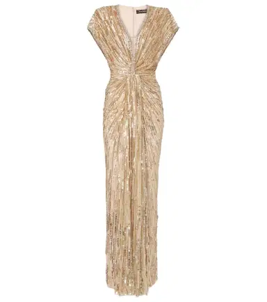 Jenny Packham Zola sequined tulle gown | Thumbnail 1 Jenny Packham Zola sequined tulle gown | Thumbnail 1