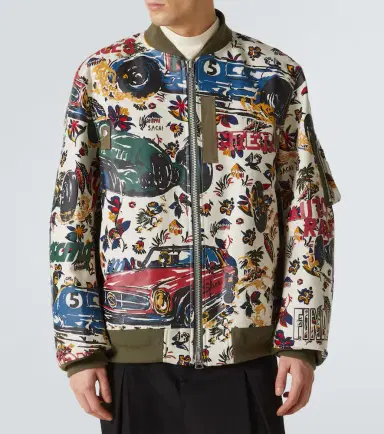 Sacai Printed cotton bomber jacket | Thumbnail 4 Sacai Printed cotton bomber jacket | Thumbnail 4