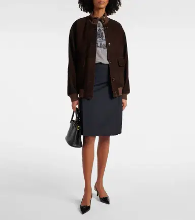 Prada Suede jacket | Thumbnail 5 Prada Suede jacket | Thumbnail 5