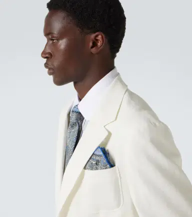 dunhill Paisley silk pocket square | Thumbnail 2 dunhill Paisley silk pocket square | Thumbnail 2