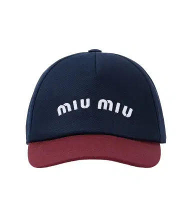 Miu Miu Logo cotton drill baseball cap | Thumbnail 1 Miu Miu Logo cotton drill baseball cap | Thumbnail 1