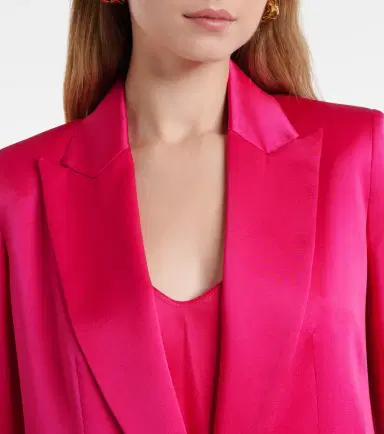 Max Mara Galazia satin blazer | Thumbnail 4 Max Mara Galazia satin blazer | Thumbnail 4