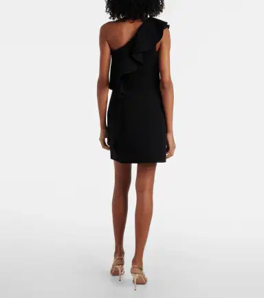 Max Mara Giacomo ruffled sablé minidress | Thumbnail 5 Max Mara Giacomo ruffled sablé minidress | Thumbnail 5