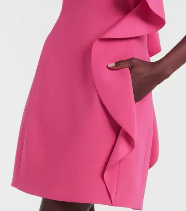 Max Mara Giacomo ruffled sable minidress | Thumbnail 5 Max Mara Giacomo ruffled sable minidress | Thumbnail 5