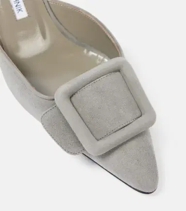 Manolo Blahnik Maysale 50 suede mules | Thumbnail 2 Manolo Blahnik Maysale 50 suede mules | Thumbnail 2