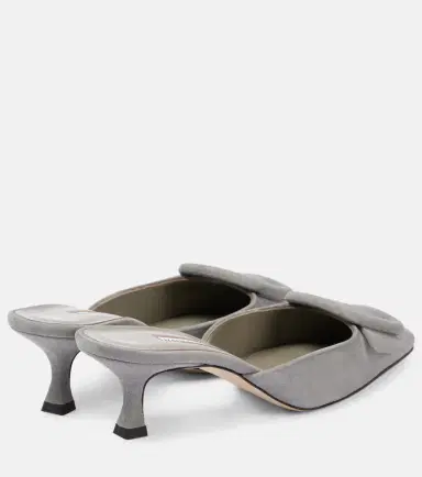 Manolo Blahnik Maysale 50 suede mules | Thumbnail 3 Manolo Blahnik Maysale 50 suede mules | Thumbnail 3