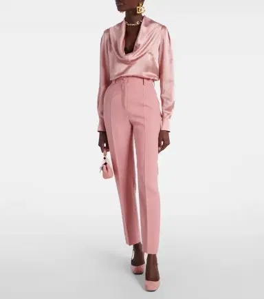 Dolce & Gabbana Draped silk satin blouse | Thumbnail 3 Dolce & Gabbana Draped silk satin blouse | Thumbnail 3