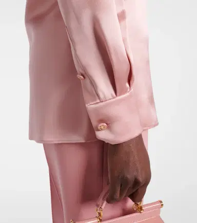 Dolce & Gabbana Draped silk satin blouse | Thumbnail 4 Dolce & Gabbana Draped silk satin blouse | Thumbnail 4