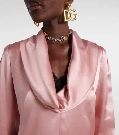 Dolce & Gabbana Draped silk satin blouse | Thumbnail 5 Dolce & Gabbana Draped silk satin blouse | Thumbnail 5