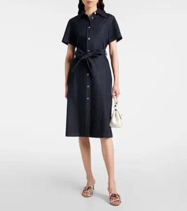 Dolce & Gabbana Belted denim shirt dress | Thumbnail 2 Dolce & Gabbana Belted denim shirt dress | Thumbnail 2