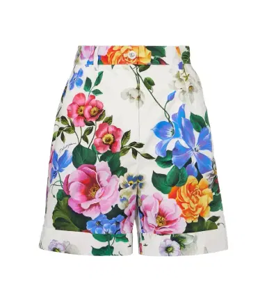Dolce & Gabbana Floral cotton shorts | Thumbnail 1 Dolce & Gabbana Floral cotton shorts | Thumbnail 1