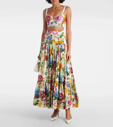 Dolce & Gabbana Floral cotton-blend poplin bra top | Thumbnail 2 Dolce & Gabbana Floral cotton-blend poplin bra top | Thumbnail 2