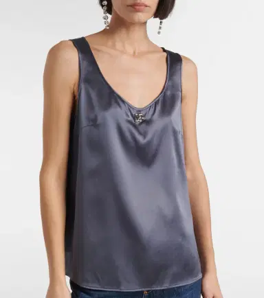 Dolce & Gabbana Silk-blend top | Thumbnail 3 Dolce & Gabbana Silk-blend top | Thumbnail 3