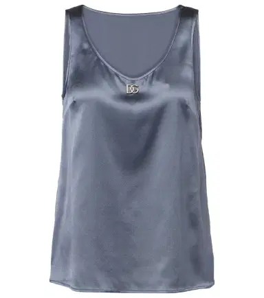 Dolce & Gabbana Silk-blend top | Thumbnail 1 Dolce & Gabbana Silk-blend top | Thumbnail 1