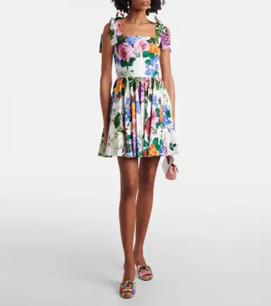 Dolce & Gabbana Floral cotton poplin minidress | Thumbnail 2 Dolce & Gabbana Floral cotton poplin minidress | Thumbnail 2