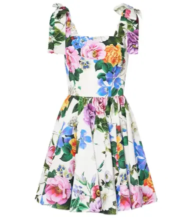 Dolce & Gabbana Floral cotton poplin minidress | Thumbnail 1 Dolce & Gabbana Floral cotton poplin minidress | Thumbnail 1