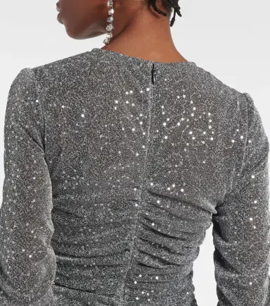 Dolce & Gabbana Sequined ruched midi dress | Thumbnail 7 Dolce & Gabbana Sequined ruched midi dress | Thumbnail 7