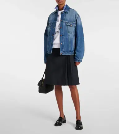 Prada Oversized denim jacket | Thumbnail 2 Prada Oversized denim jacket | Thumbnail 2