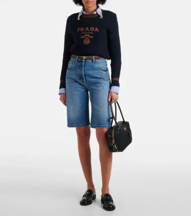 Prada High-rise Bermuda shorts | Thumbnail 2 Prada High-rise Bermuda shorts | Thumbnail 2