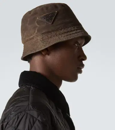 Prada Logo cotton bucket hat | Thumbnail 3 Prada Logo cotton bucket hat | Thumbnail 3