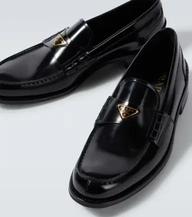 Prada Logo leather loafers | Thumbnail 5 Prada Logo leather loafers | Thumbnail 5