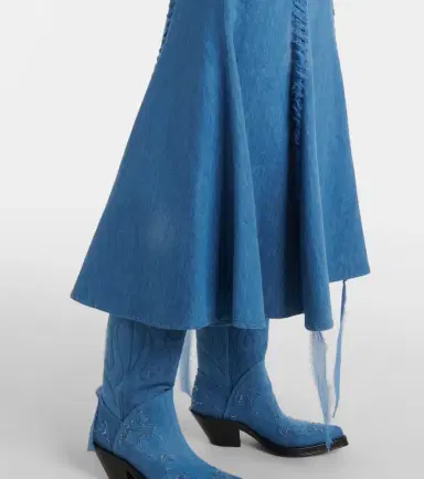Gabriela Hearst Dion cotton and linen midi skirt | Thumbnail 5 Gabriela Hearst Dion cotton and linen midi skirt | Thumbnail 5