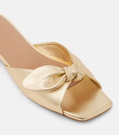 Malone Souliers Vargas 10 metallic leather mules | Thumbnail 2 Malone Souliers Vargas 10 metallic leather mules | Thumbnail 2