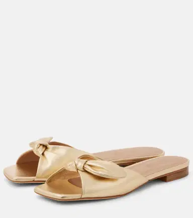 Malone Souliers Vargas 10 metallic leather mules | Thumbnail 3 Malone Souliers Vargas 10 metallic leather mules | Thumbnail 3