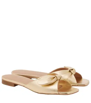Malone Souliers Vargas 10 metallic leather mules | Thumbnail 1 Malone Souliers Vargas 10 metallic leather mules | Thumbnail 1