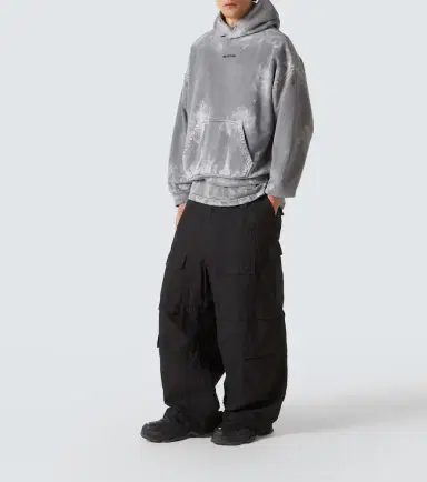 Balenciaga Distressed cotton jersey hoodie | Thumbnail 5 Balenciaga Distressed cotton jersey hoodie | Thumbnail 5