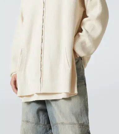 Balenciaga Logo cotton-blend zip-up cardigan | Thumbnail 3 Balenciaga Logo cotton-blend zip-up cardigan | Thumbnail 3