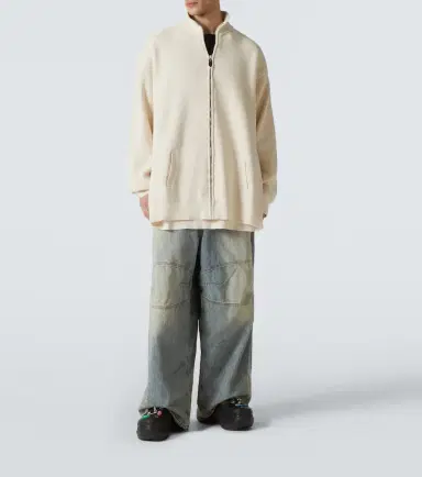 Balenciaga Logo cotton-blend zip-up cardigan | Thumbnail 5 Balenciaga Logo cotton-blend zip-up cardigan | Thumbnail 5