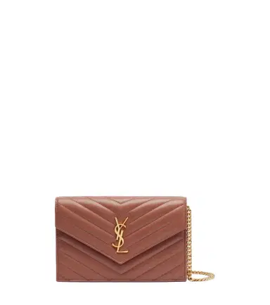 Saint Laurent Cassandre matelassé leather wallet on chain | Thumbnail 1 Saint Laurent Cassandre matelassé leather wallet on chain | Thumbnail 1