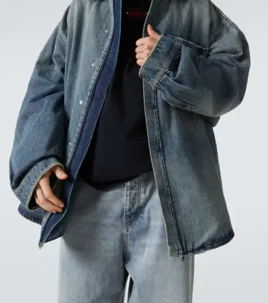 Balenciaga Hooded denim overshirt | Thumbnail 2 Balenciaga Hooded denim overshirt | Thumbnail 2