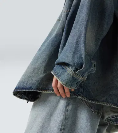 Balenciaga Hooded denim overshirt | Thumbnail 5 Balenciaga Hooded denim overshirt | Thumbnail 5
