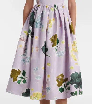 Erdem Floral cotton-blend faille midi dress | Thumbnail 2 Erdem Floral cotton-blend faille midi dress | Thumbnail 2